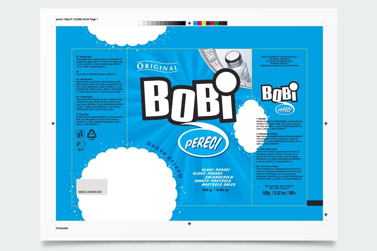 Printdesign und Verpackungsdesign Projekt O2 Projekt Bobi